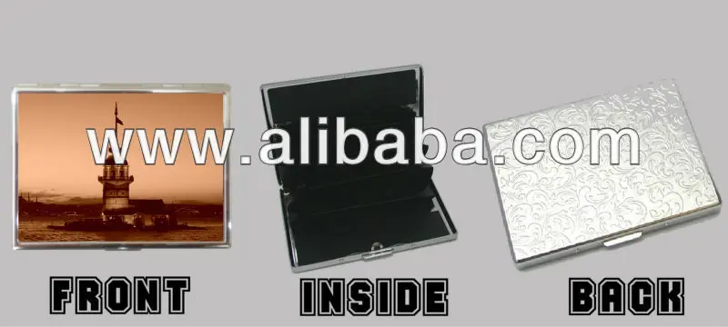 istanbul - stainless steel chrome wallet credit card case holder
