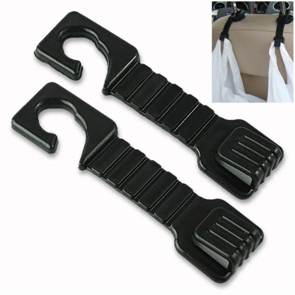 2pcs/lot auto grocery car vehicle accessories seat bag hanger hook holder organizer car hook car bags hook car seat hook EN1639