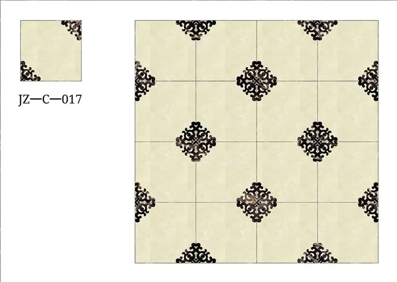 Luxury lobby unique waterjet medallion tile