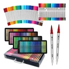 24 Vibrant colors for drawing dual brush pen art markers