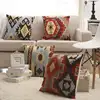 Cotton Linen Throw Pillow Case Painting Square Decorative Cushion Cover for 18x18 Inched Pillow Inserts