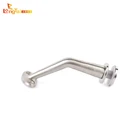 High quality stainless steel stair handrail bracket design glass wall mounted round tube bracket