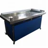 Dingfeng customized supermarket or grocery store shop stainless steel frozen fish seafood food display table ice case