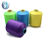 Wholesale dope dyed yarn high tenacity dty recycled polyester yarn