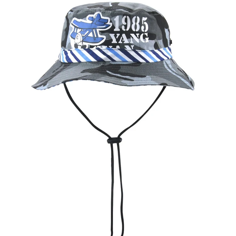 cute wide large brim children bucket cap hat cartoon swim kids