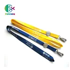 Nylon Material Custom Logo Id Card Lanyard Badge Holder With Hook