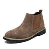 2019 low MOQ wholesale fashion men winter boots for men leather shoes