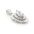 Unique Silver Special Silkworm Shape Distinct Unisex Alphabet Pendants Pendants