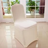 printed high quality satin white seat cheap chair cover elastic leg pocket for event