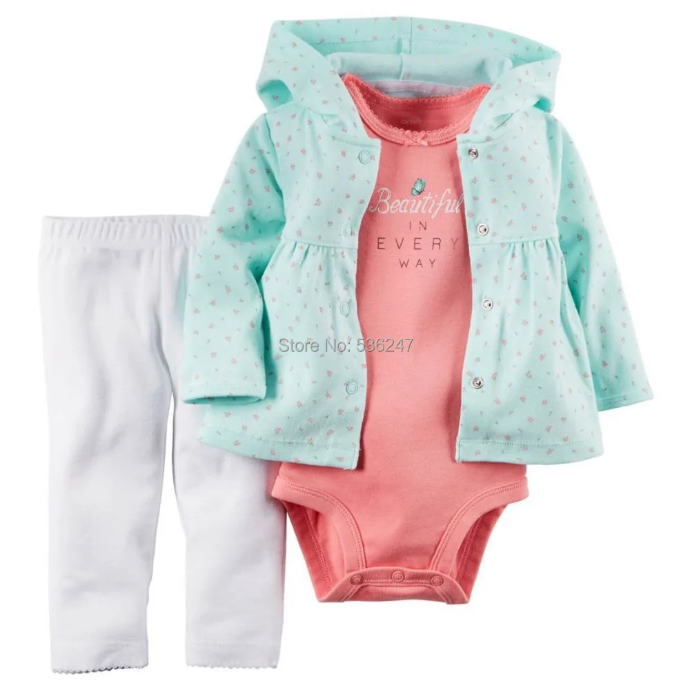 carters baby girl 3 piece set