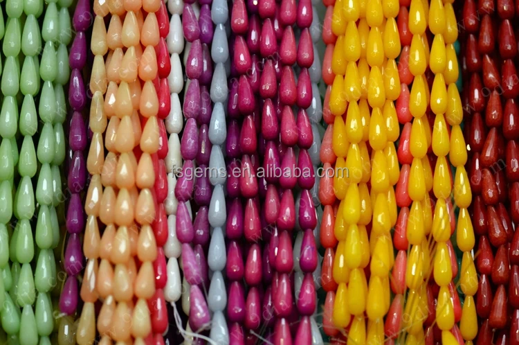 Hot Sale Wholesale Dyed Jade Stone Beads Jade Bead