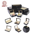 2 3 6 10 12 20slots Stock Custom High Quality PU leather watch display box wholesale watch case