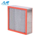 Stainless Steel Frame Heat Resistant Hepa Air Filter+Aluminium Foil Filter