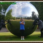 Modern Spherical Garden Sculptures of Large Stainless Steel Hollow Sphere