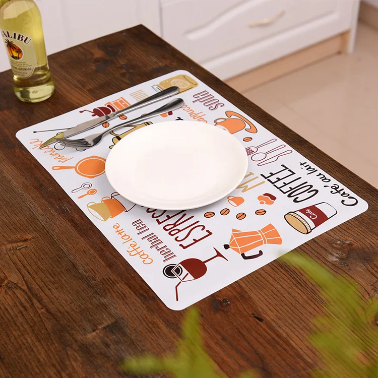 Home Restaurant Hotel Wholesale Cheap Placemat Plastic Table Mats