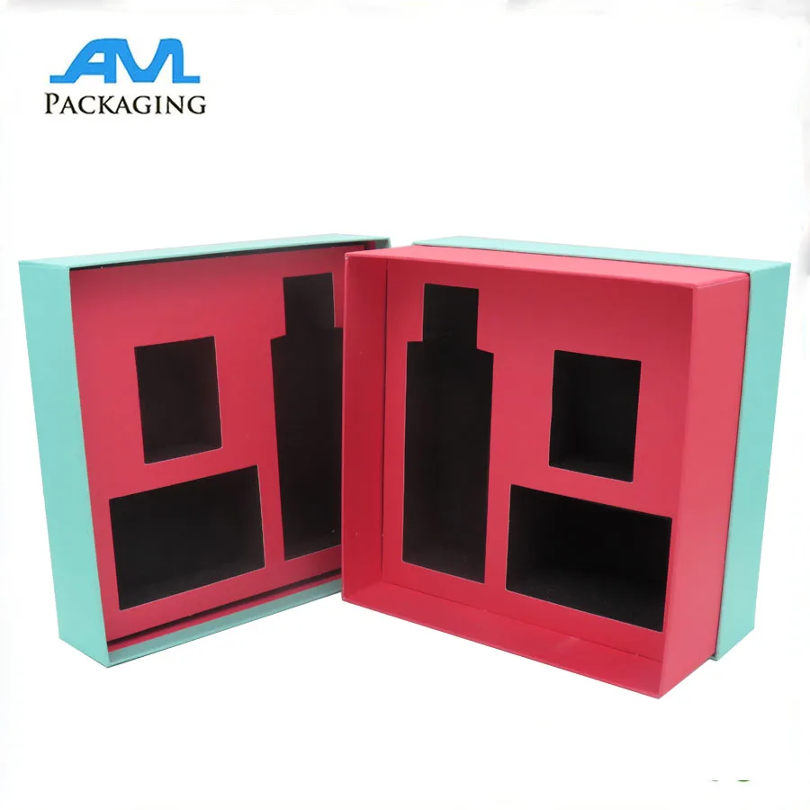 perfume bottle gift box cosmetic paper setup rectangle packaging