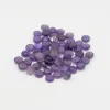 8mm natural amethyst round shape cabochon