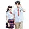 cotton shirt + plaid girls skirt japanese high school uniforms design with pictures