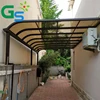 Customized Gazebo Outdoor Balcony Villa Plastic Solid Sheet With Aluminum Alloy Canopy Awning