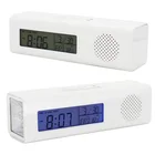 LED Backlit Digital Calendar FM Radio Controlled Travel Alarm Clock