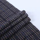 Stock textiles woven yarn dyed wholesale winter custom plaid fabric by the yard