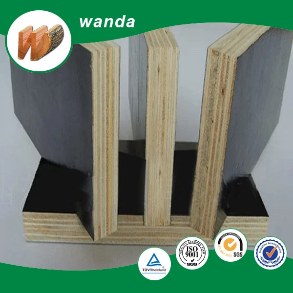 low price use 4-6times poplar core concrete formwork plywood