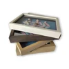 custom wood craft picture box frame photo 3d shadow specimens box frame whole