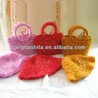 HIFA Wholesale Woolen Bag Children Woolen Handbag and Hat