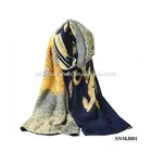 New Elegant Women National Style Printed Cotton Scarf Shawl