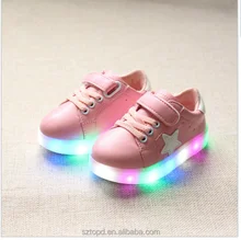 Spring Autumn Winter Children Baby Boys Sneakers Led Light Sport Shoes For Girls Kids