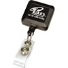Specialist ID square Shaped Badge Reels with metal Clip for trade show