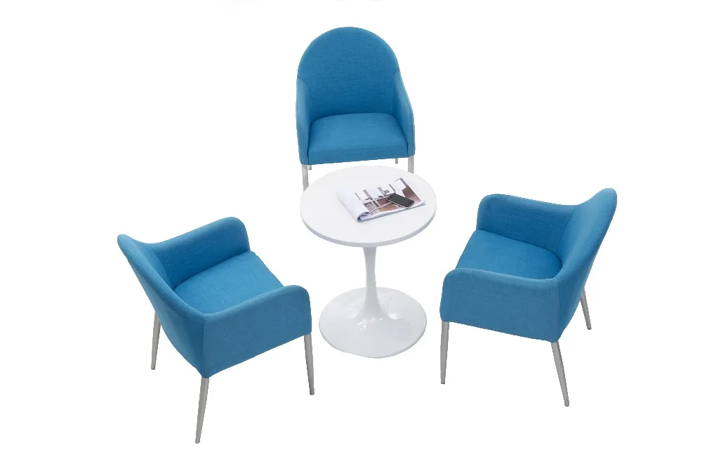 Low Back Fabric Dining Chair Upholstered Seat Restaurant Chair Coffee