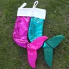 New Arrival Monogrammed Double Sequins Mermaid Tail Personalized Christmas Stockings