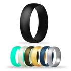 Amazon Hot Silicone couple rings bulk customized logo silicone rubber finger ring