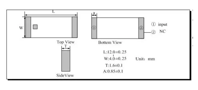 NB-iot 868MHZ chip antenna - ANKUX.COM