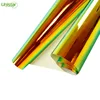 Guangzhou supplier high quality rainbow chrome mirror self adhesive car body wrap film vinyl with green to gold color changing