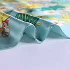 Square Pattern Scarf Printedsquare Discount Scarf Cheapest Price 100% Silk Satin Fabric Women Square Pattern Scarf