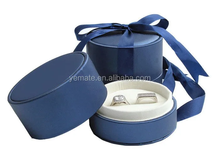 luxury navy-blue cardboard watch gift box with custom printed