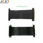 PCIe 3.0 16X to 16X Extension Cable 128GB/s PCI-E GEN 3.0 GPU Riser Cable run GTX 1080Ti 2080Ti 270 Degree