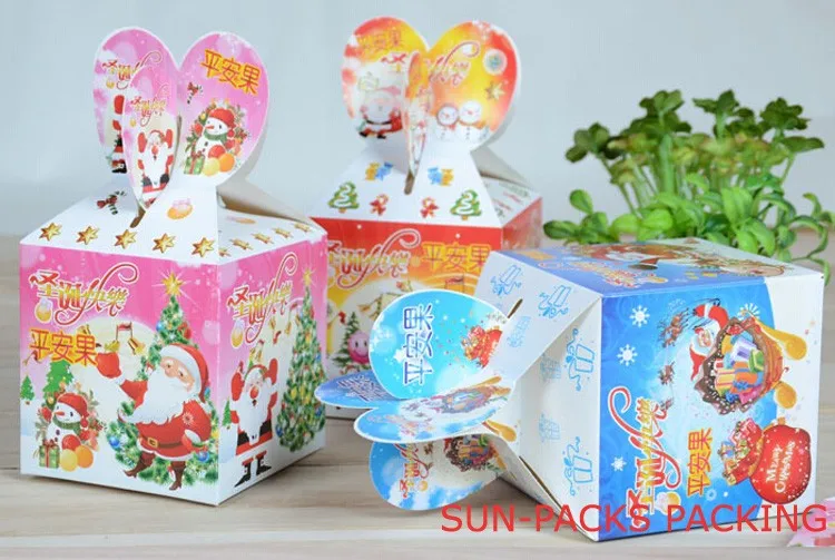 hot sale christmas gift apple packaging box for christmas eve
