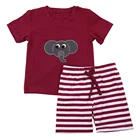 Baby boy sport boutique clothing cotton applique wholesale children sets