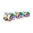 Cool design amusement park toy train QX-132B/ electric train for kid's park / electric ride on train with tracks