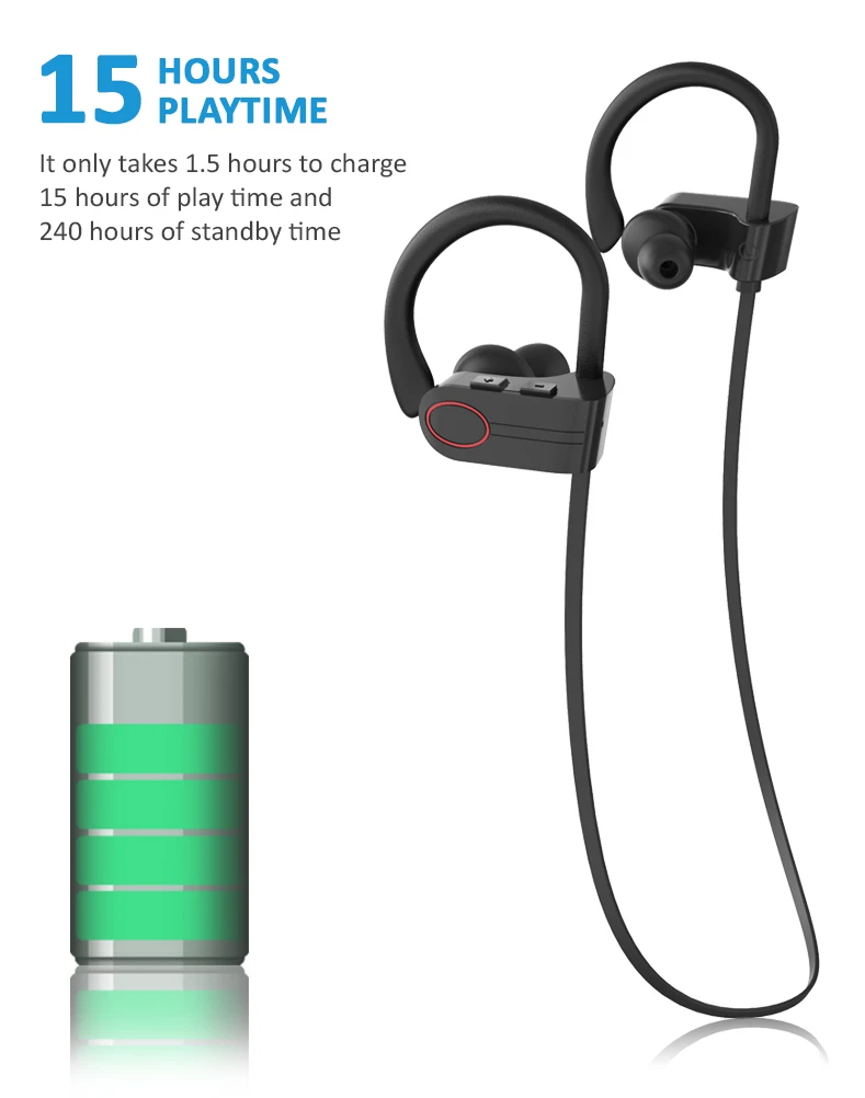 Made in china Shenzhen RU18 APTX HD Low Latency Sport Headphone Wireless Bluetooth Cell Phone Headset for OEM-Bella - ANKUX.COM