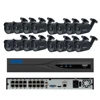 H.265 16 channel poe nvr kit with 16 pcs 3mp hd ip cameras