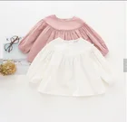 Girls Clothing Tops lovely Lantern Sleeve Baby cotton T-shirt Children's Clothes Cotton Long Sleeve T-shirts