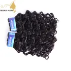 top wavy human hair bundles weave 12 to 26 inch water wave virgin brazilian hair in China