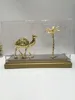 NEW Style High Quality Beautiful 24k Gold plated Camel and coconut tree with Home Office Decor & Gift
