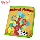 lelebe 2019 Animal cognition early learning baby educational toys kids soft book baby with best selling baby product
