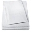 Wholesale Hotel Quality 100% Cotton White Top Stripped Bed Sheet Single Size