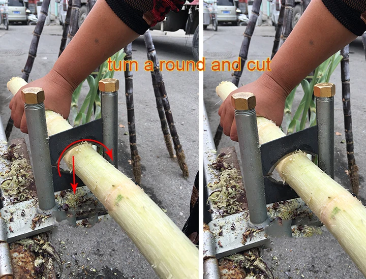 Portable Sugar Cane Peeler Peeling Tools Fast Working Movable Everywhere Sugarcane Peelers for Sale